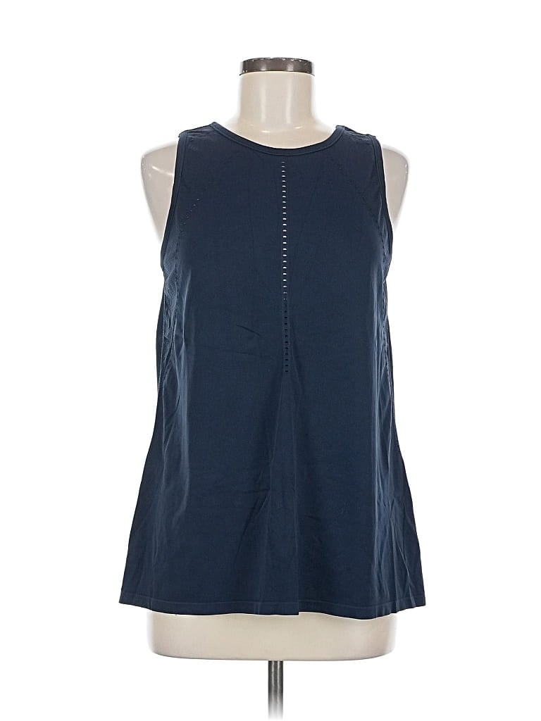 Pre-owned Athleta Sleeveless T-shirt In Blue
