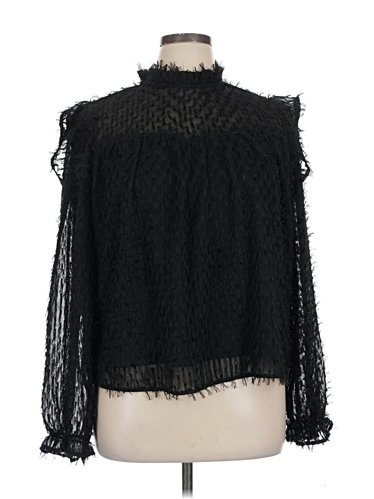 Mng Long Sleeve Turtleneck In Black