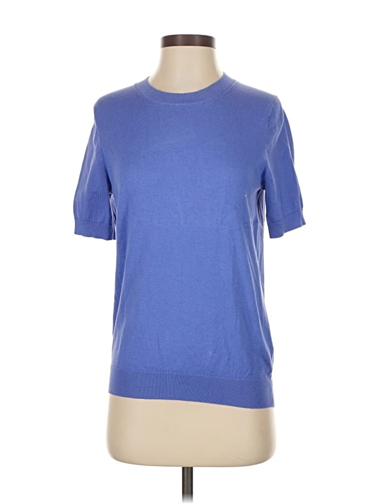 Pre-owned J.crew Factory Store Pullover Sweater In Blue