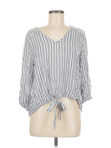 Waverly Grey 3/4 Sleeve Blouse (view 1)