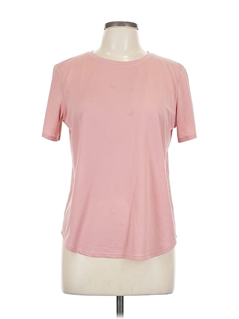 Pre-owned Lululemon Athletica Short Sleeve T-shirt In Pink