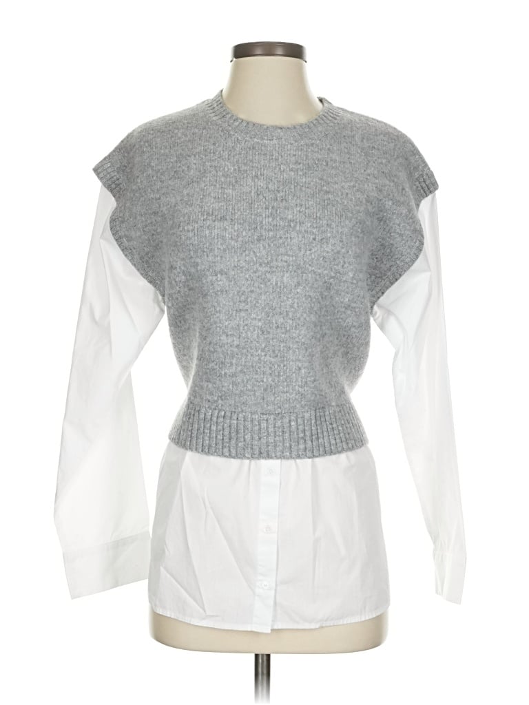 Pre-owned Vici Pullover Sweater In Silver
