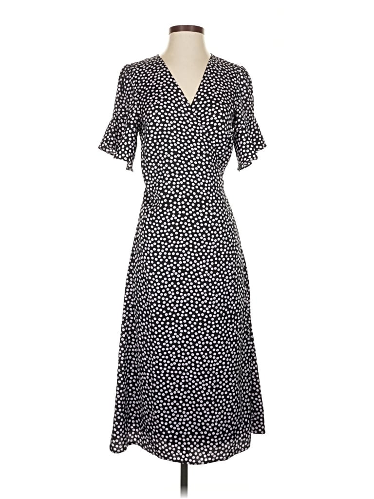 Pre-owned Who What Wear Casual Dress In Black