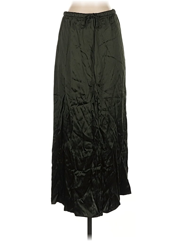 Pre-owned Zara Formal Skirt In Green