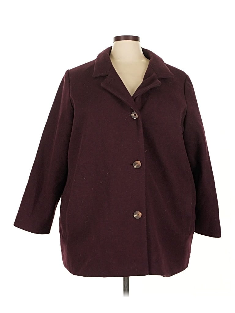 Pre-owned Old Navy Coat In Burgundy