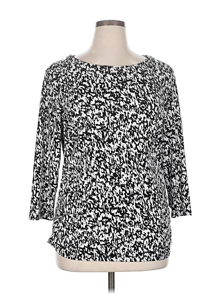 Pre-owned Chaus 3/4 Sleeve T-shirt In Black