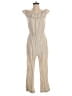 Universal Thread Metallic Tan Gray Jumpsuit Size S - photo 1