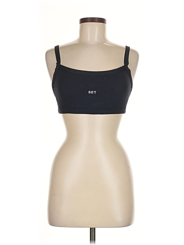 Pre-owned Set Active Sports Bra In Black