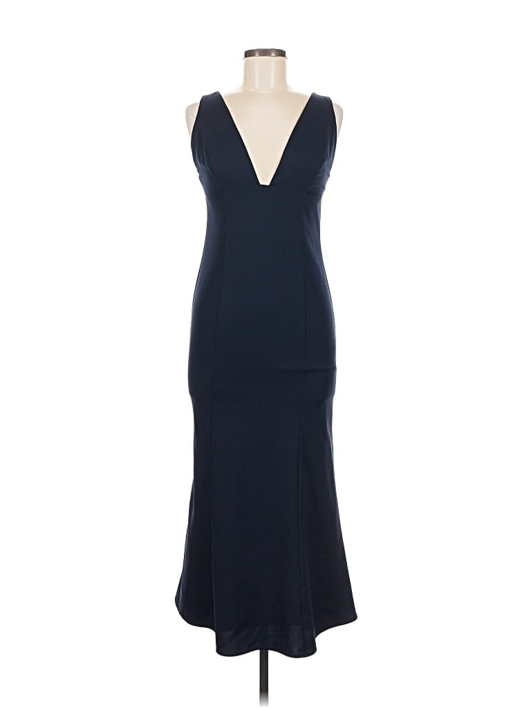 Pre-owned Amsale Cocktail Dress In Blue