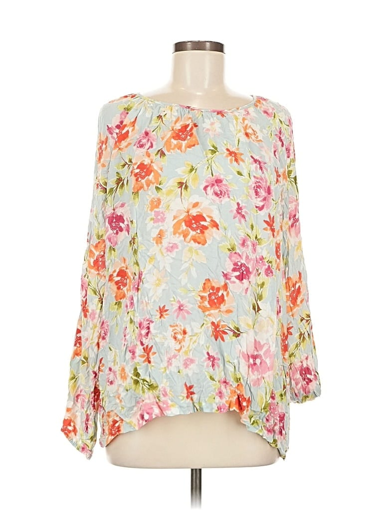 Pre-owned Jjill 3/4 Sleeve Blouse In Pink