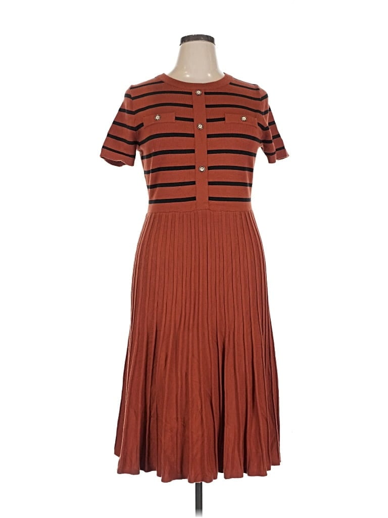 Pre-owned Zesica Casual Dress In Brown