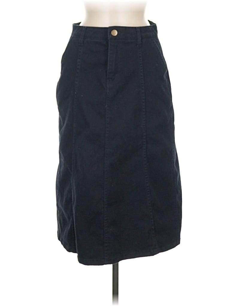 Pre-owned Draper James Denim Skirt In Black