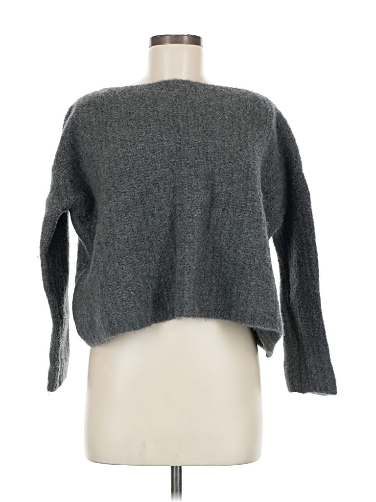 Pre-owned Vince Pullover Sweater In Gray