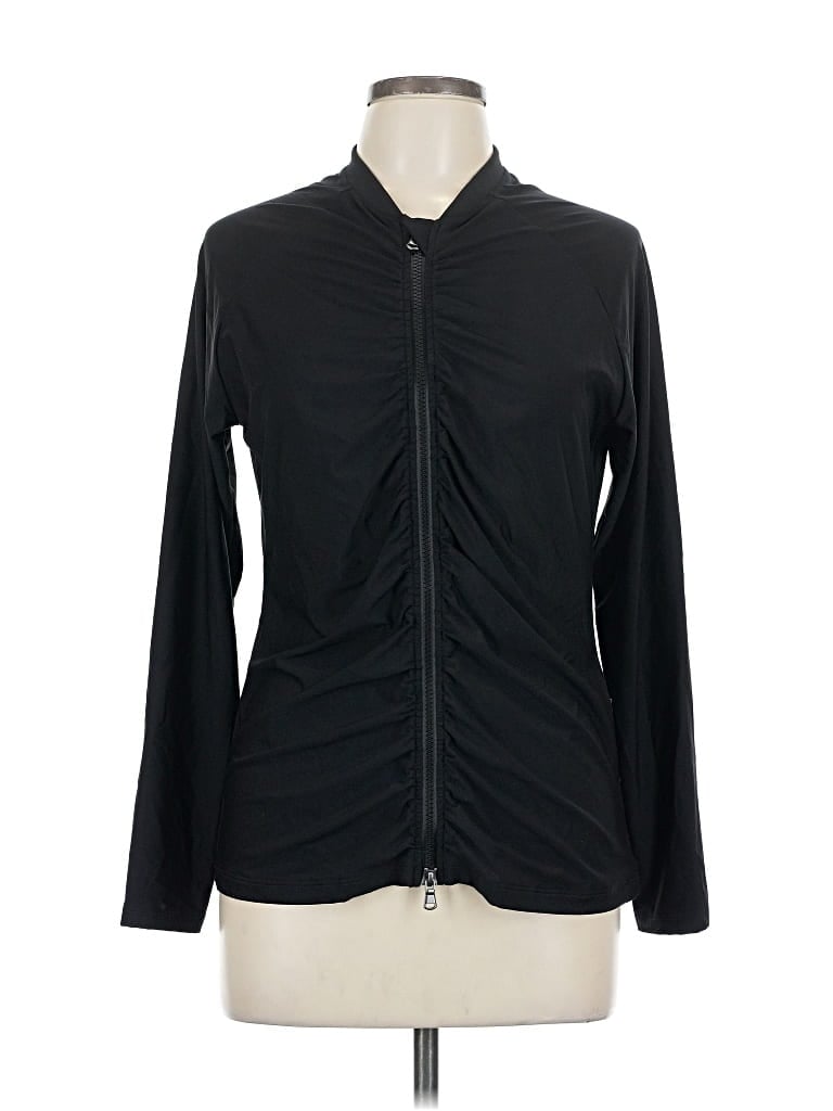 Pre-owned Athleta Track Jacket In Black