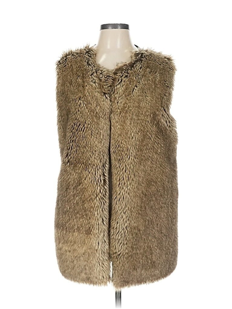 Pre-owned Bailey44 Faux Fur Vest In Brown