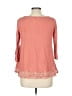 Pink Rose 100% Rayon Pink 3/4 Sleeve Top Size L - photo 2