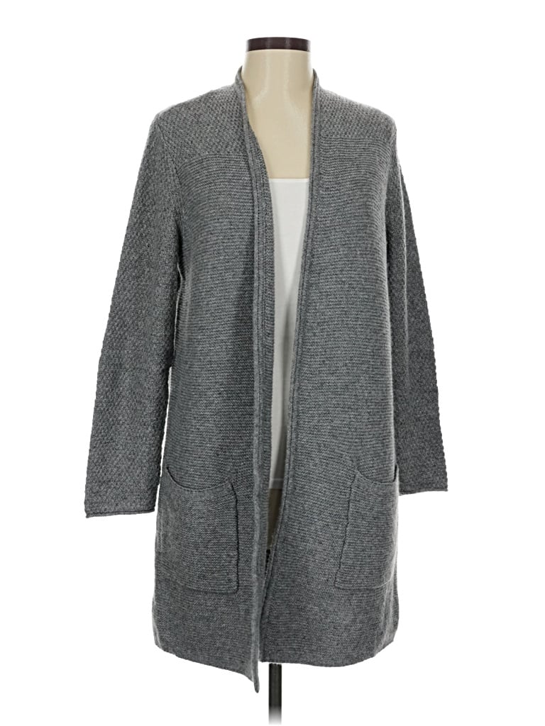 Pre-owned Jjill Cardigan Sweater In Gray