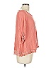 Pink Rose 100% Rayon Pink 3/4 Sleeve Top Size L - photo 4