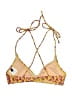 J.Crew Animal Print Yellow Swimsuit Top Size XS - photo 2