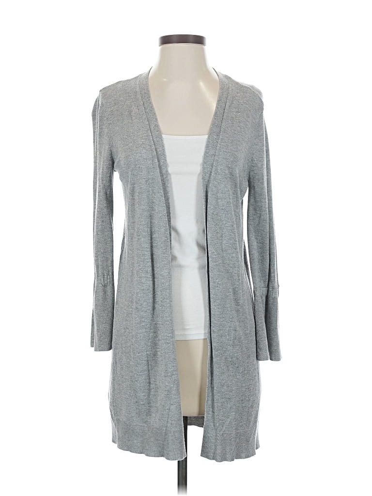 Pre-owned Halogen Cardigan Sweater In Gray
