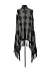 BCBGMAXAZRIA Gray Black Poncho Size L (estimated) - photo 2