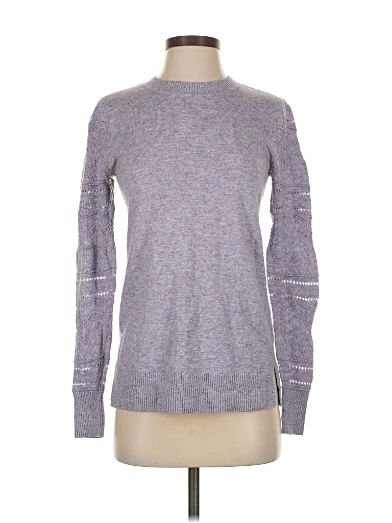 Pre-owned Ann Taylor Loft Pullover Sweater In Gray
