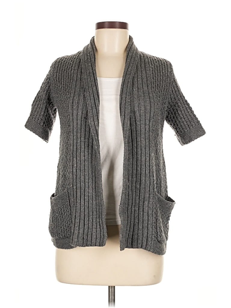 Pre-owned Banana Republic Cardigan Sweater In Gray