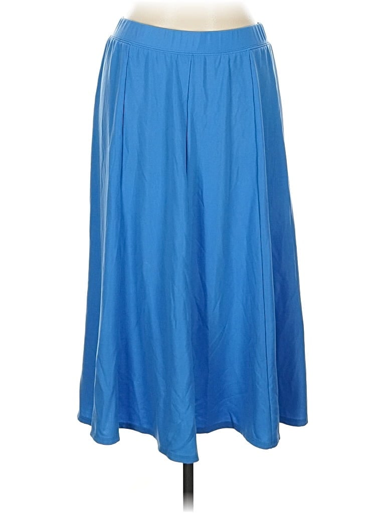 Pre-owned Susan Graver Casual Skirt In Blue