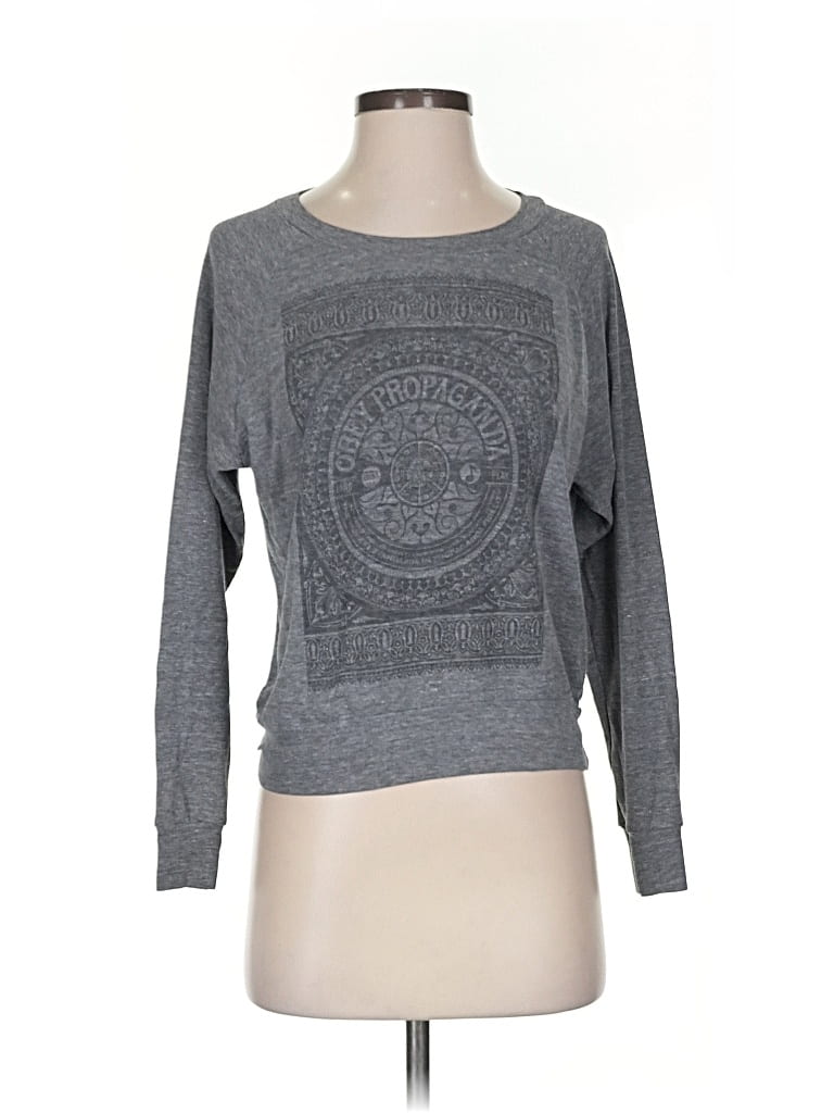 Pre-owned Obey Long Sleeve T-shirt In Gray