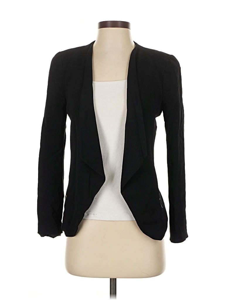Pre-owned Zara Blazer Jacket In Black