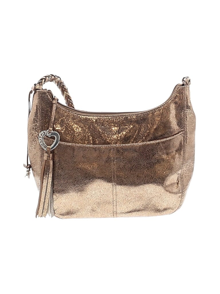 Pre-owned Brighton Hobo Bag In Gold