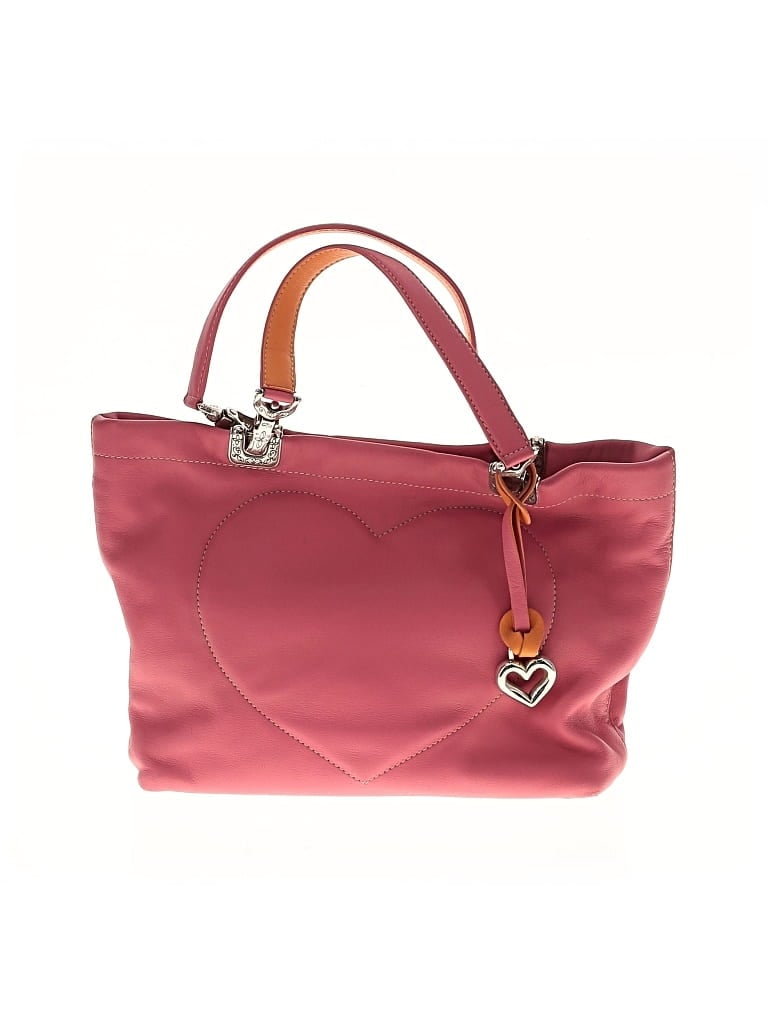 Pre-owned Brighton Leather Satchel In Pink