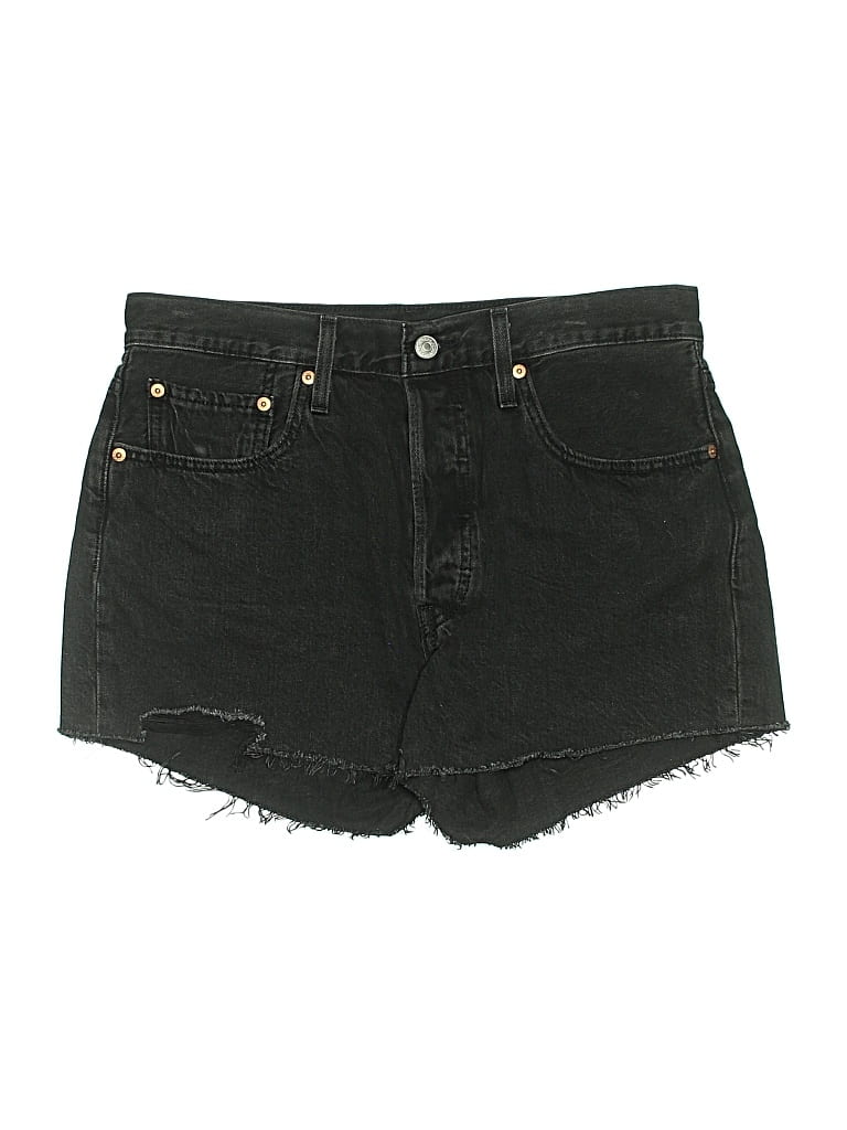 Pre-owned Levi's Denim Shorts In Black