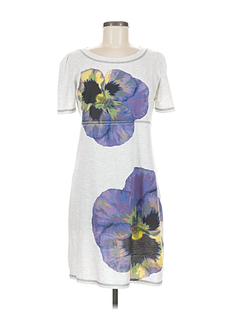 Pre-owned Dkny Jeans Casual Dress In Gray