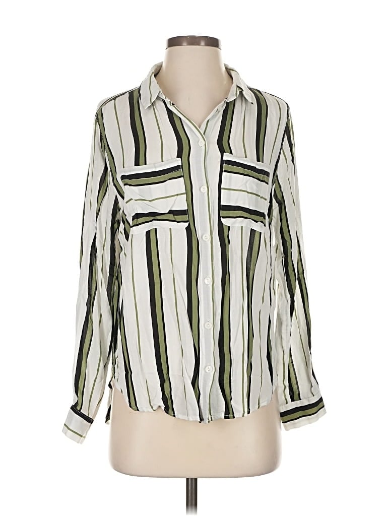 Pre-owned Velvet Heart 3/4 Sleeve Blouse In Green