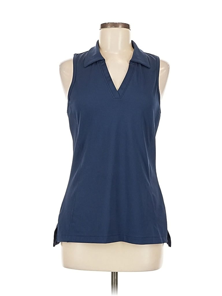 Pre-owned Marika Sleeveless Blouse In Blue