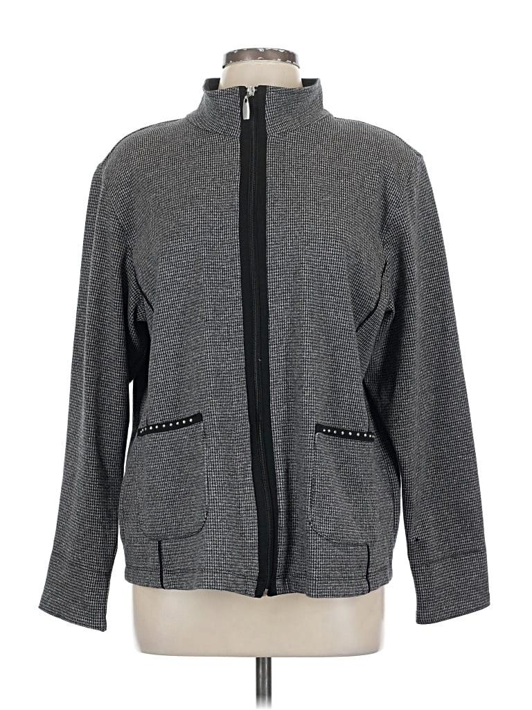 Pre-owned Allison Daley Jacket In Gray