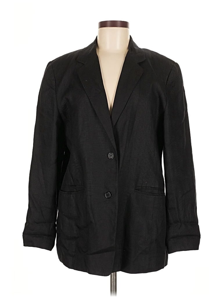 Pre-owned Talbots Blazer Jacket In Black
