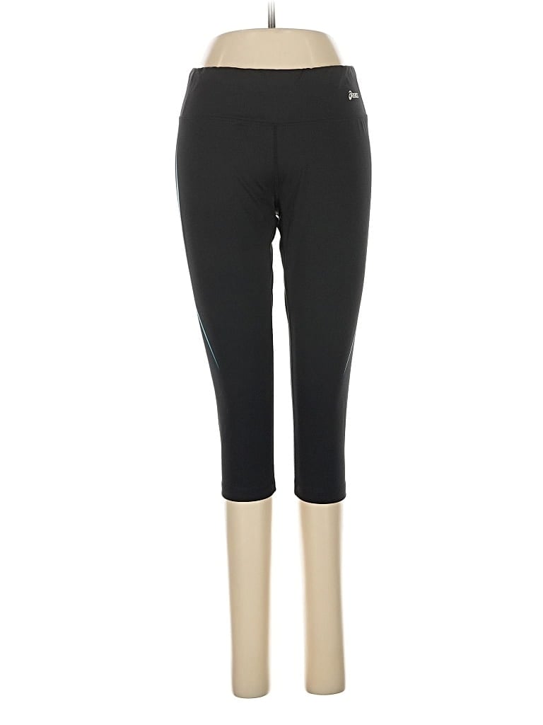 Pre-owned Asics Active Pants In Black