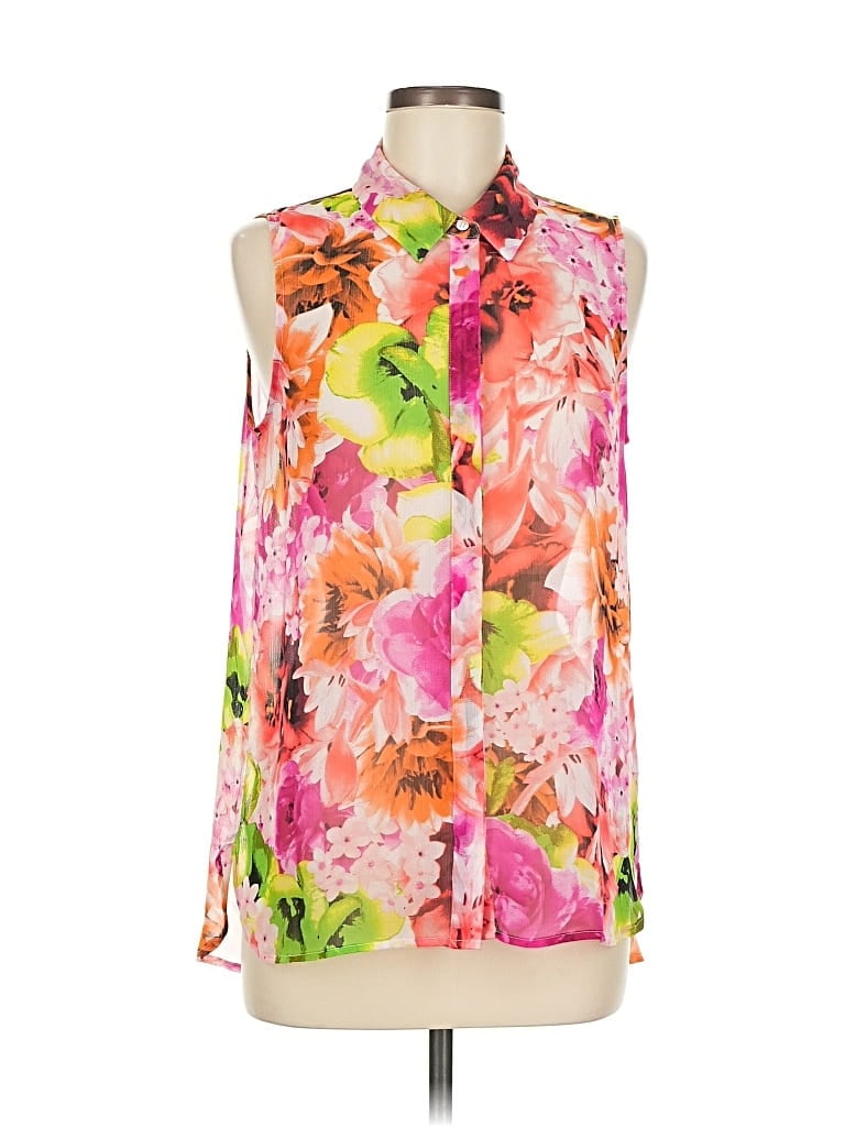Pre-owned Cece Sleeveless Blouse In Pink
