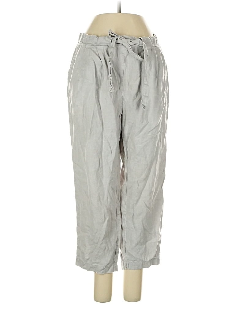 Pre-owned Magic Linen Linen Pants In Gray