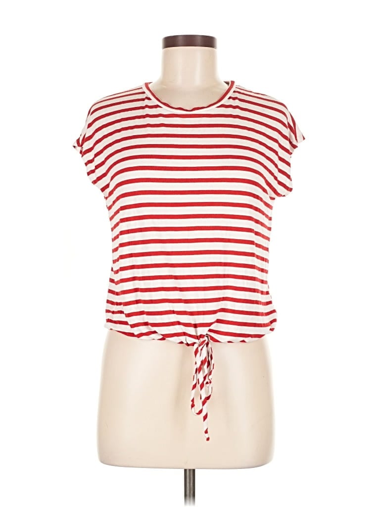 Pre-owned Green Envelope Short Sleeve T-shirt In Red