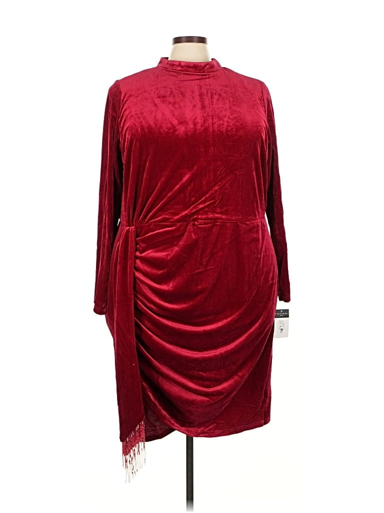 Tahari By Asl Cocktail Dress In Burgundy