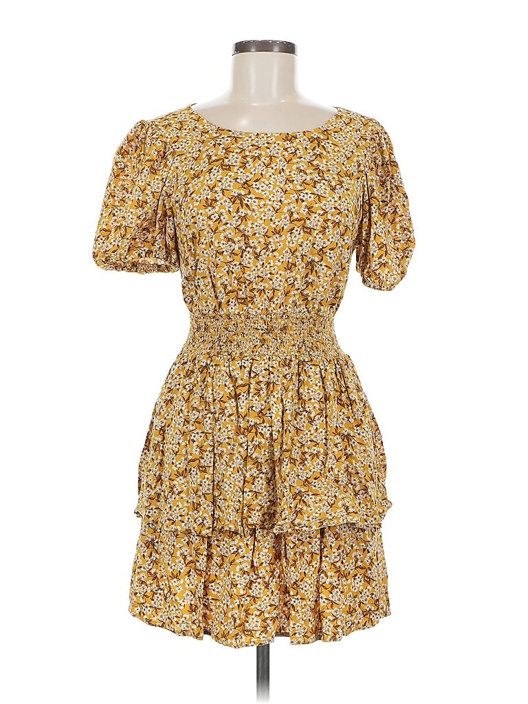 Pre-owned Wild Fable Casual Dress In Yellow