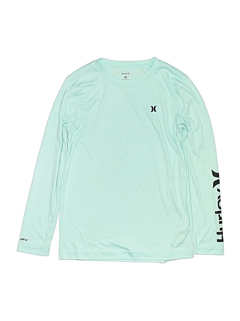 Pre-owned Hurley Kids'  Long Sleeve T-shirt In Blue