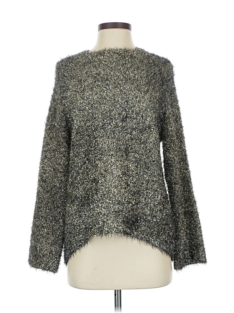 Pre-owned Silence And Noise Pullover Sweater In Gray