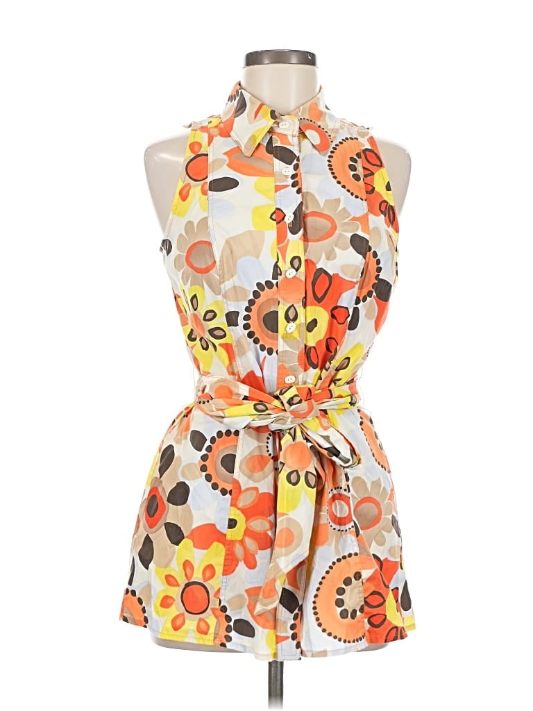 Pre-owned Worth Casual Dress In Orange