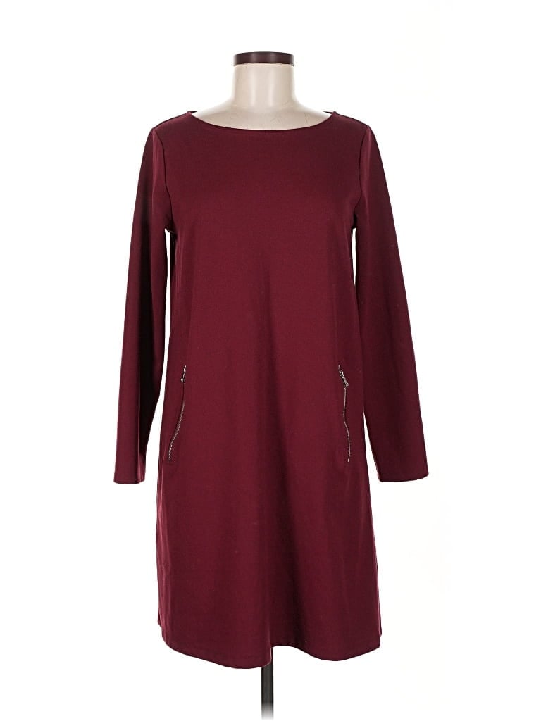 Pre-owned Gap Casual Dress In Burgundy