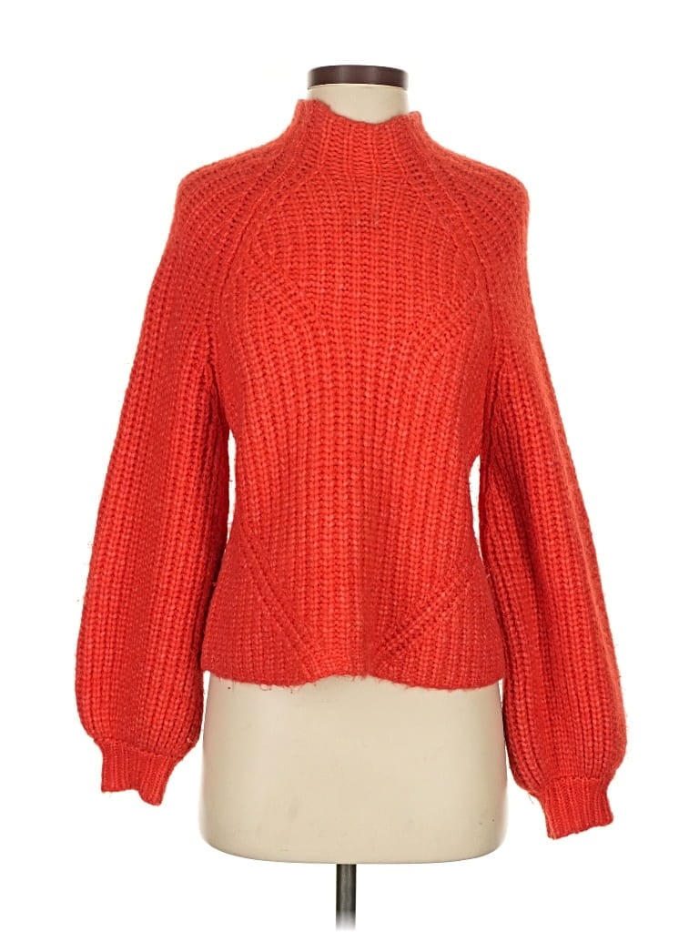 Pre-owned Ulla Johnson Turtleneck Sweater In Red