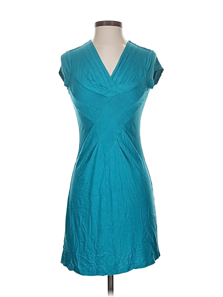 Pre-owned Barneys New York Sleeveless Top Teal V Neck Tops In Blue